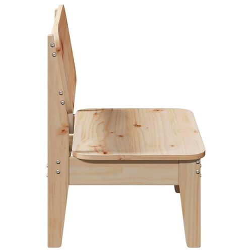 Havestol 60x52,5x72 cm massivt fyrretræ