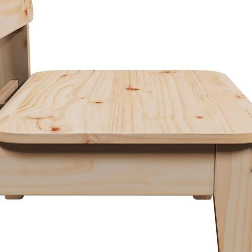 Havestol 60x52,5x72 cm massivt fyrretræ
