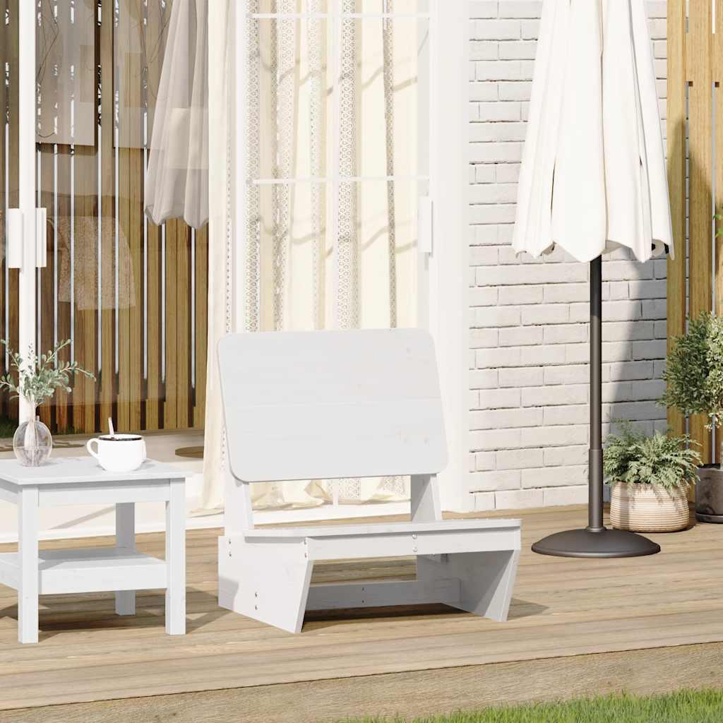 Havestol 60x64x70,5 cm massivt fyrretræ hvid