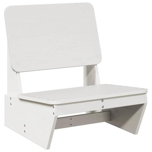 Havestol 60x64x70,5 cm massivt fyrretræ hvid