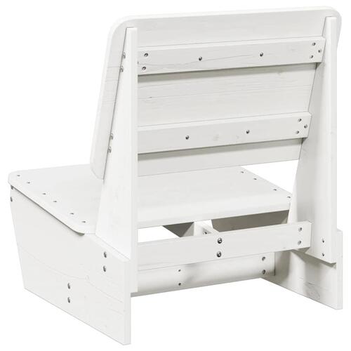 Havestol 60x64x70,5 cm massivt fyrretræ hvid