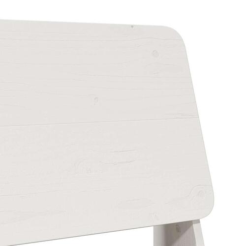 Havestol 60x64x70,5 cm massivt fyrretræ hvid