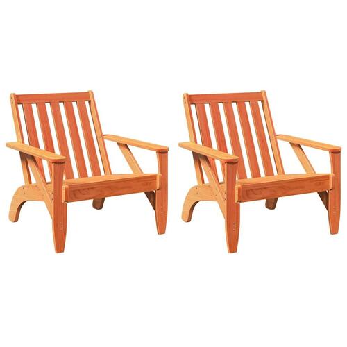 Adirondack-havestole 2 stk. 75x77x77 cm massivt fyrretræ