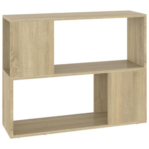 Tv-bord 80x24x63 cm konstrueret træ sonoma-eg