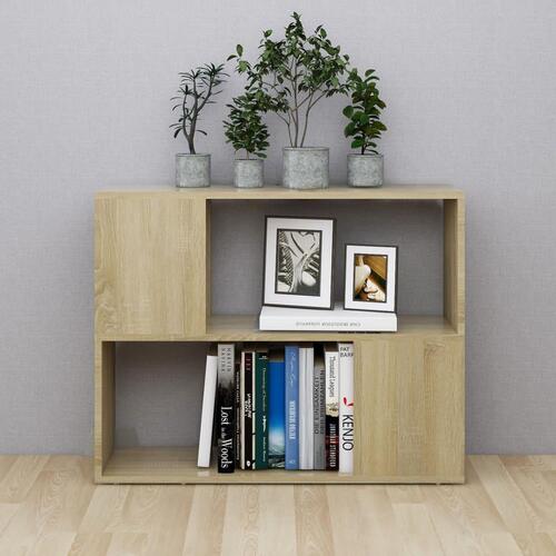 Tv-bord 80x24x63 cm konstrueret træ sonoma-eg