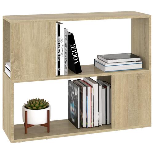 Tv-bord 80x24x63 cm konstrueret træ sonoma-eg