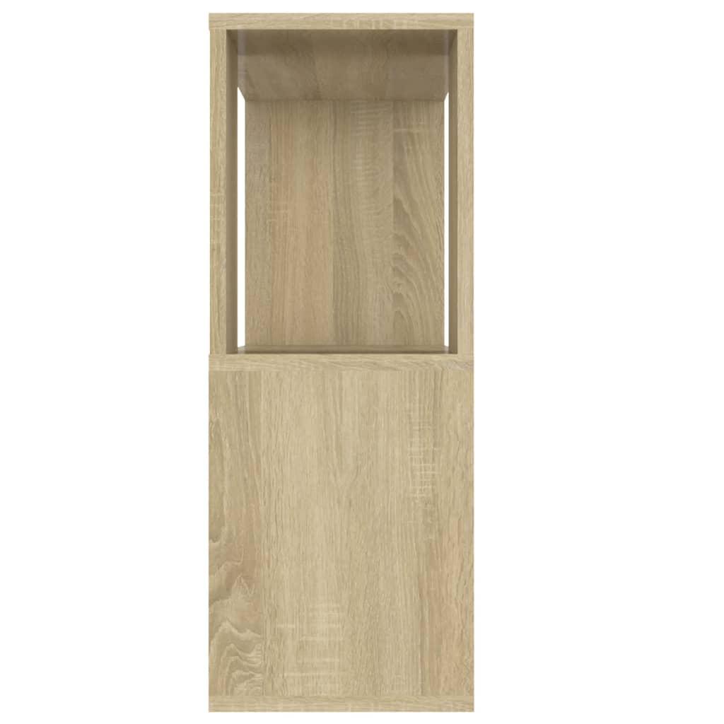 Tv-bord 80x24x63 cm konstrueret træ sonoma-eg