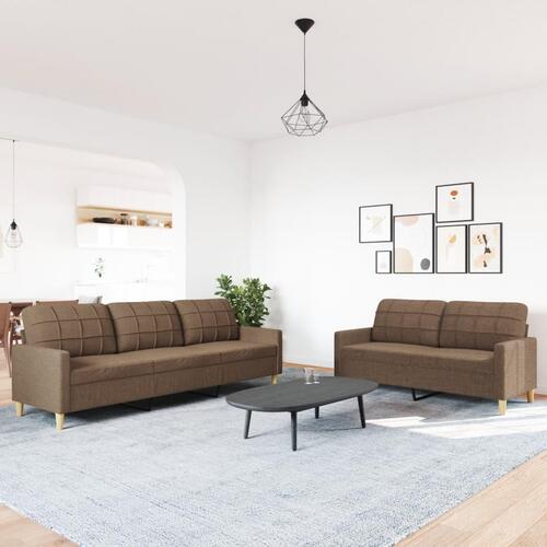 2 personers sofa stof brun