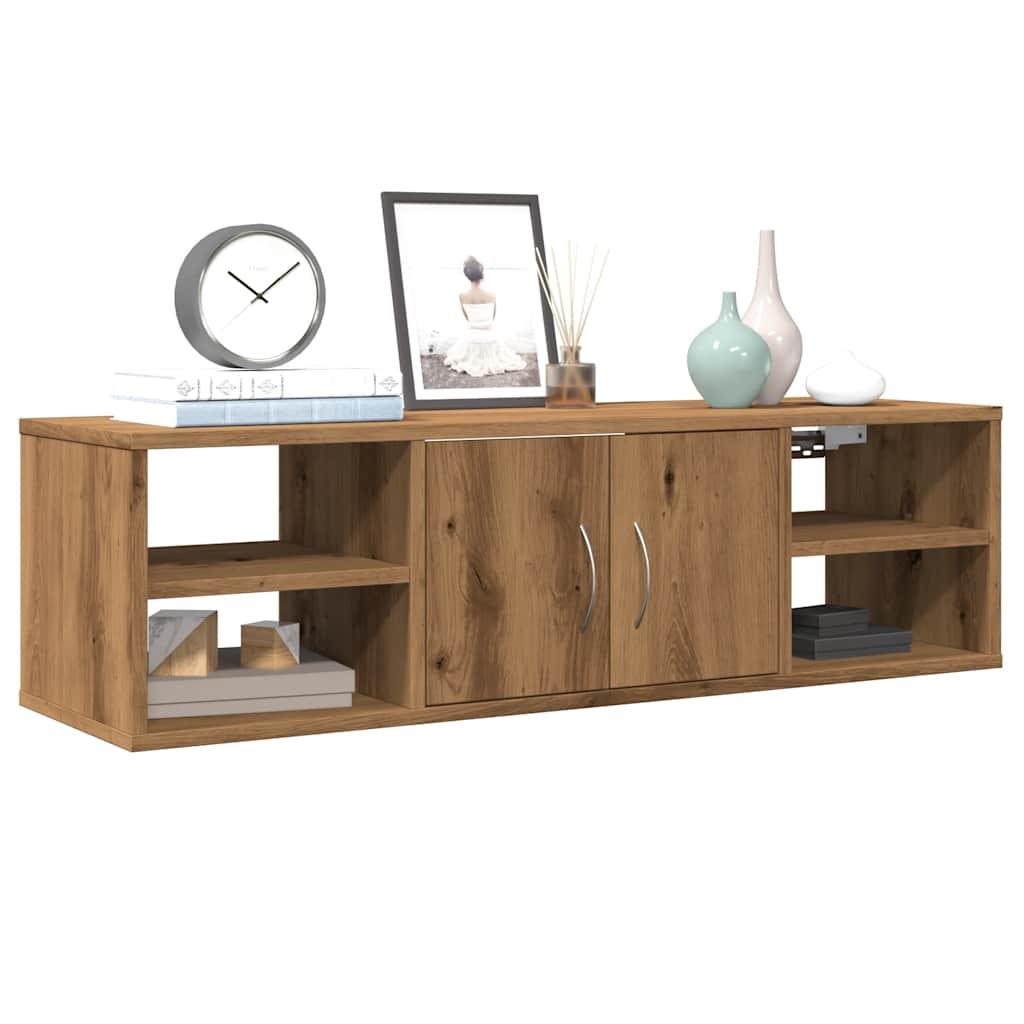 Vægskab 102x30x29 cm konstrueret træ kunsteg