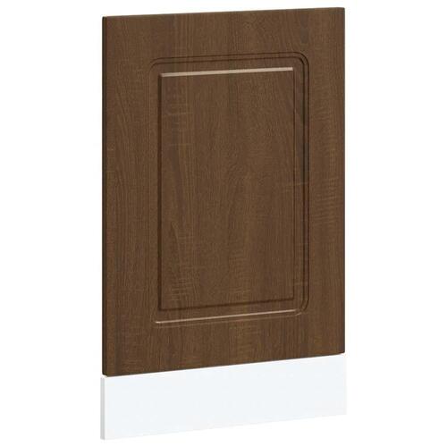 Låge til opvaskemaskine Kalmar 45x1,5x67 cm brun egetræsfarve