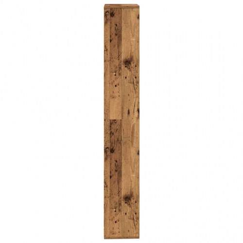 Bogreol i konstrueret træ - 157 × 24 × 160 cm, antikt træ