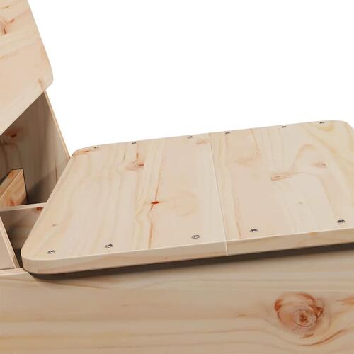 Havestol 60x64x70,5 cm massivt fyrretræ