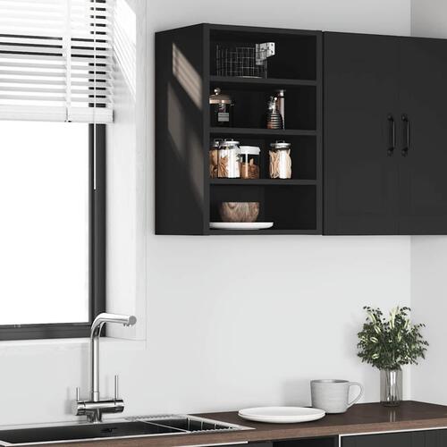 Vægskab 40x29,5x60 cm konstrueret træ sort