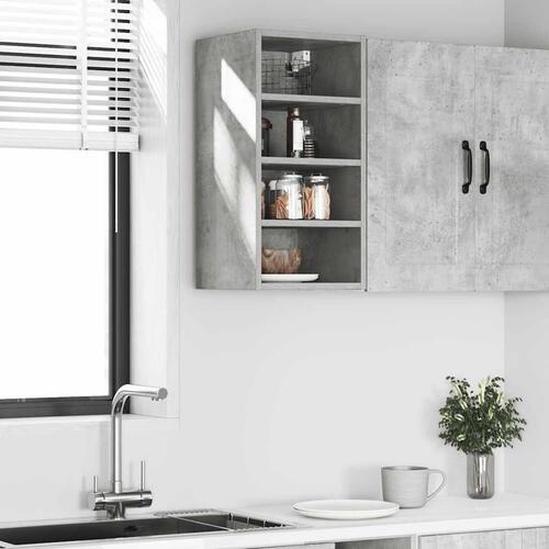 Vægskab 30x29,5x60 cm konstrueret træ betongrå