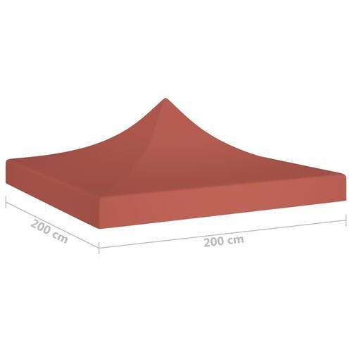 Tag til festtelt 2x2 m 270 g/m² terrakotta