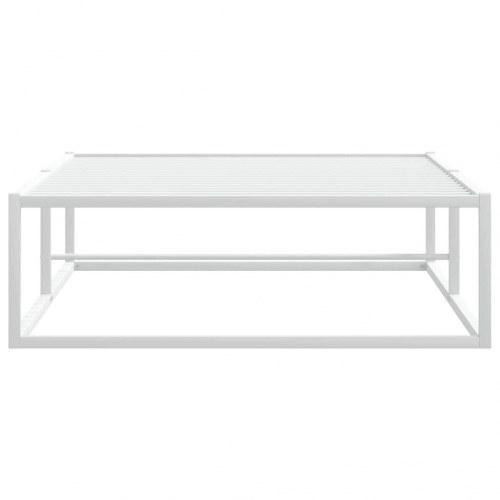 Sengeramme i metal - 100x200 cm, hvid, med lamelbund
