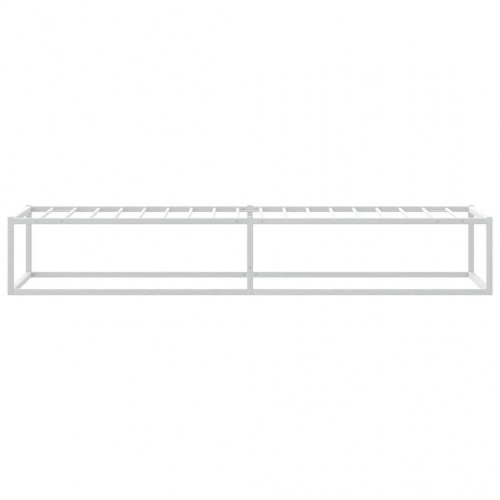 Sengeramme i metal - 100x200 cm, hvid, med lamelbund