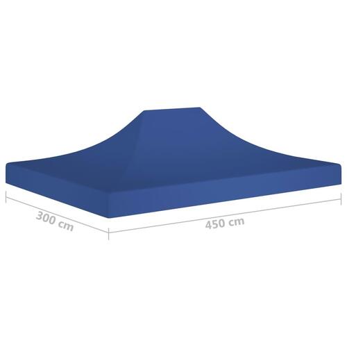 Tag til festtelt 4,5x3 m 270 g/m² blå