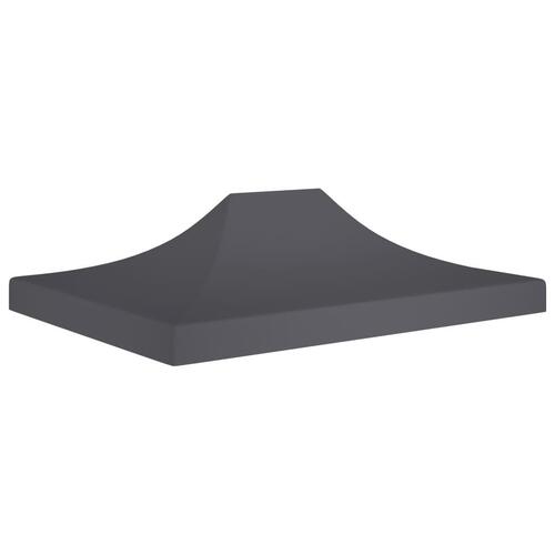 Tag til festtelt 4,5x3 m 270 g/m² antracitgrå
