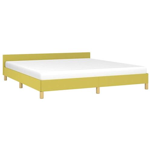 Sengeramme uden madras Grøn 180x200 cm Stof
