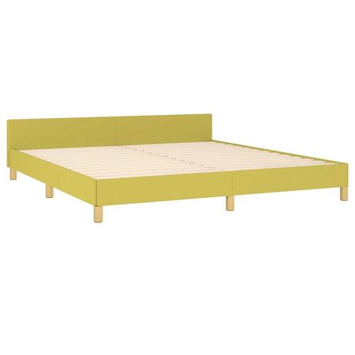 Sengeramme uden madras Grøn 180x200 cm Stof