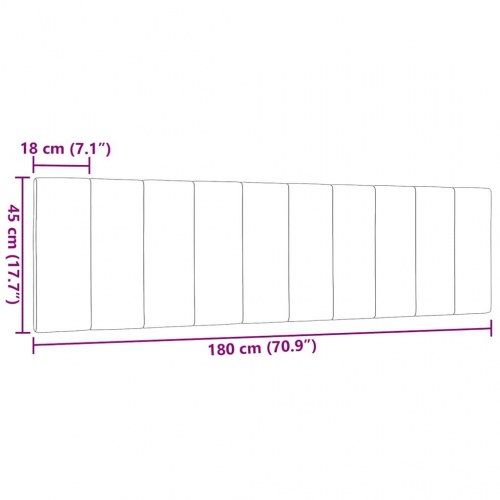 Gavlpude Hanko 180 cm - stof, gråbrun