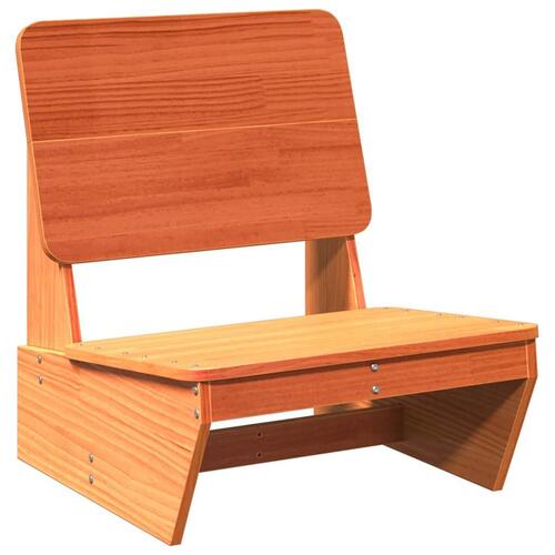 Havestol 60x64x70,5 cm massivt fyrretræ gyldenbrun