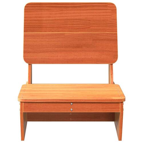 Havestol 60x64x70,5 cm massivt fyrretræ gyldenbrun