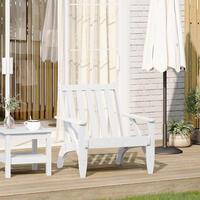 Adirondack-havestol 75x77x77 cm massivt fyrretræ hvid