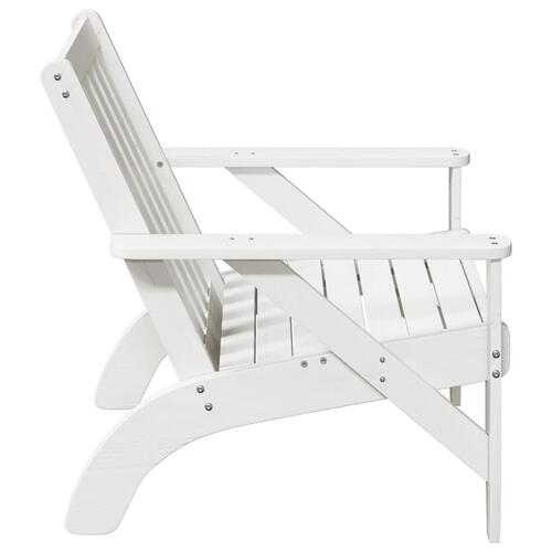 Adirondack-havestol 75x77x77 cm massivt fyrretræ hvid