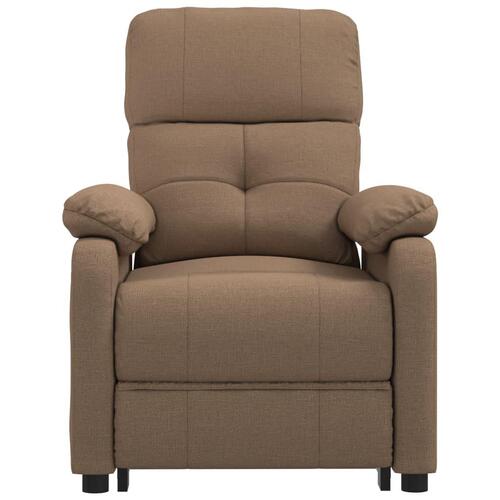 Eldrevet massagestol stof brun
