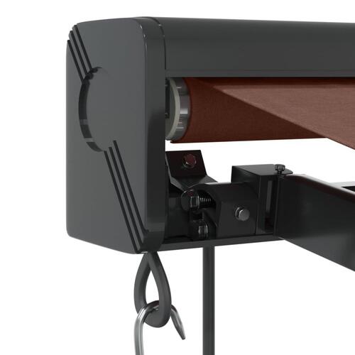 Markise 450x300 cm automatisk betjening brun
