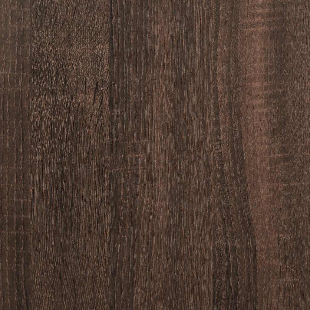 Væghængt sengebord 40x31x39,5 cm brun egetræsfarve
