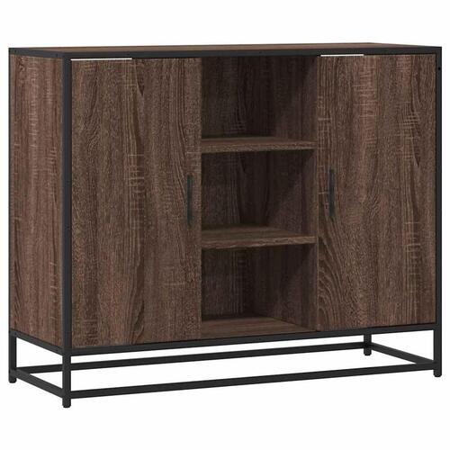 Skænk 92x35x76 cm konstrueret træ brun egetræsfarve