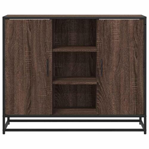 Skænk 92x35x76 cm konstrueret træ brun egetræsfarve