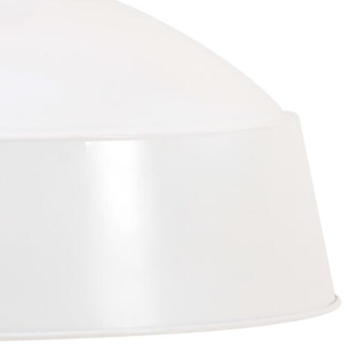 Industriel hængelampe 58 cm E27 hvid