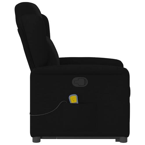 Løftestol med massage stof sort