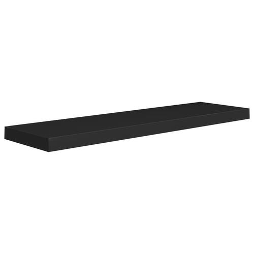 Væghylder 4 stk. 90x23,5x3,8 cm MDF sort