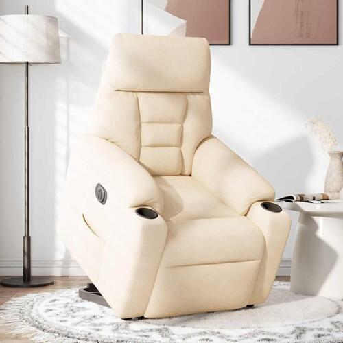 Løftestol mikrofiberstof beige
