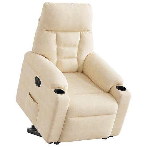 Løftestol mikrofiberstof beige