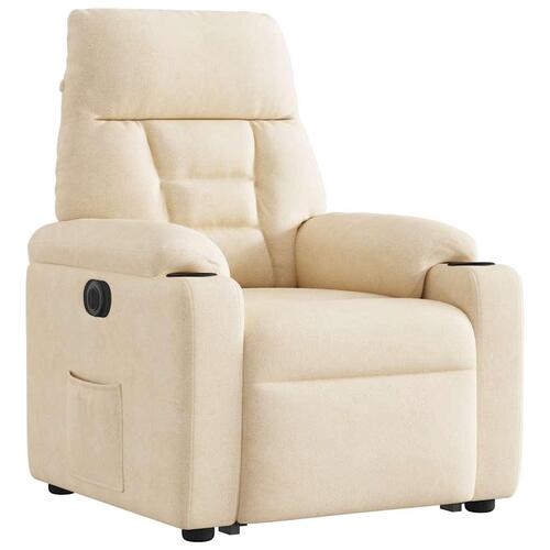 Løftestol mikrofiberstof beige