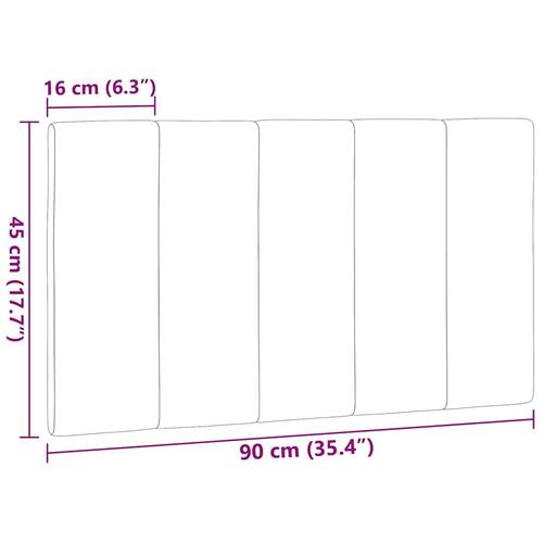Gavlpude 90 cm stof sort