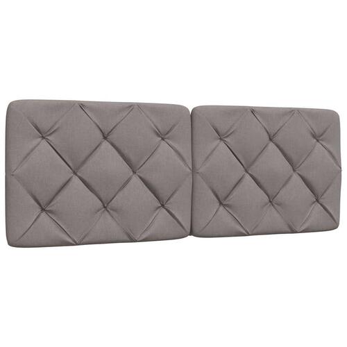 Gavlpude 120 cm stof gråbrun