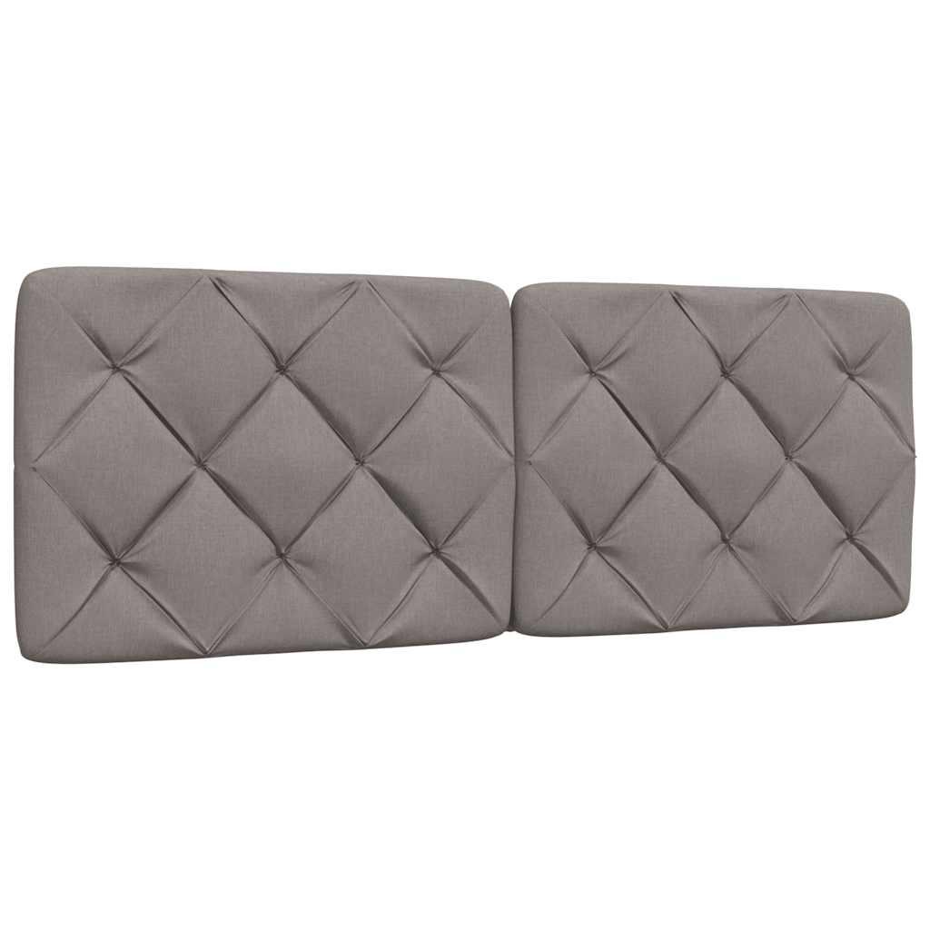 Gavlpude 120 cm stof gråbrun