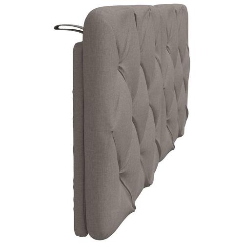 Gavlpude 120 cm stof gråbrun
