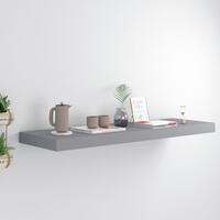 Væghylde 80x23,5x3,8 cm MDF grå
