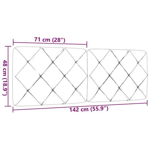 Gavlpude 140 cm stof gråbrun