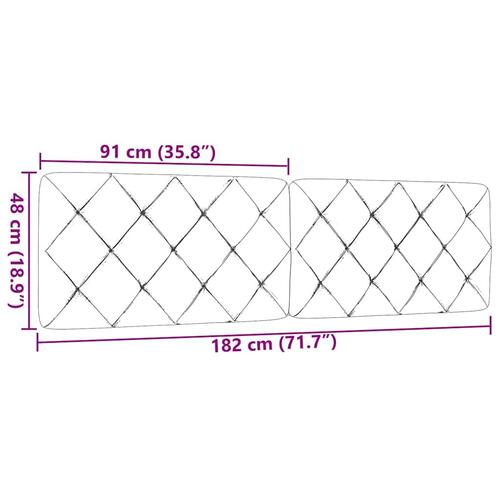 Gavlpude 180 cm stof gråbrun