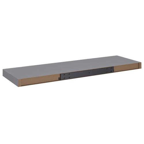Væghylde 80x23,5x3,8 cm MDF grå