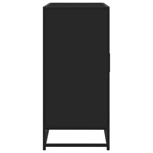 Skænk 92x35x76 cm konstrueret træ sort